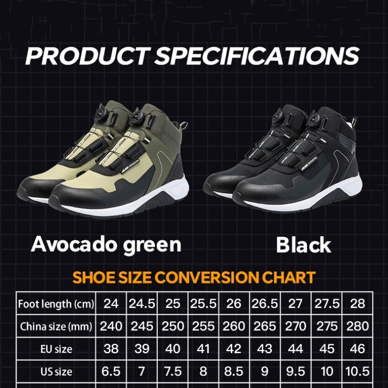 Cycling Shoes For Commute - AUGI 편안한 남성용 모토크로스 라이딩 부츠