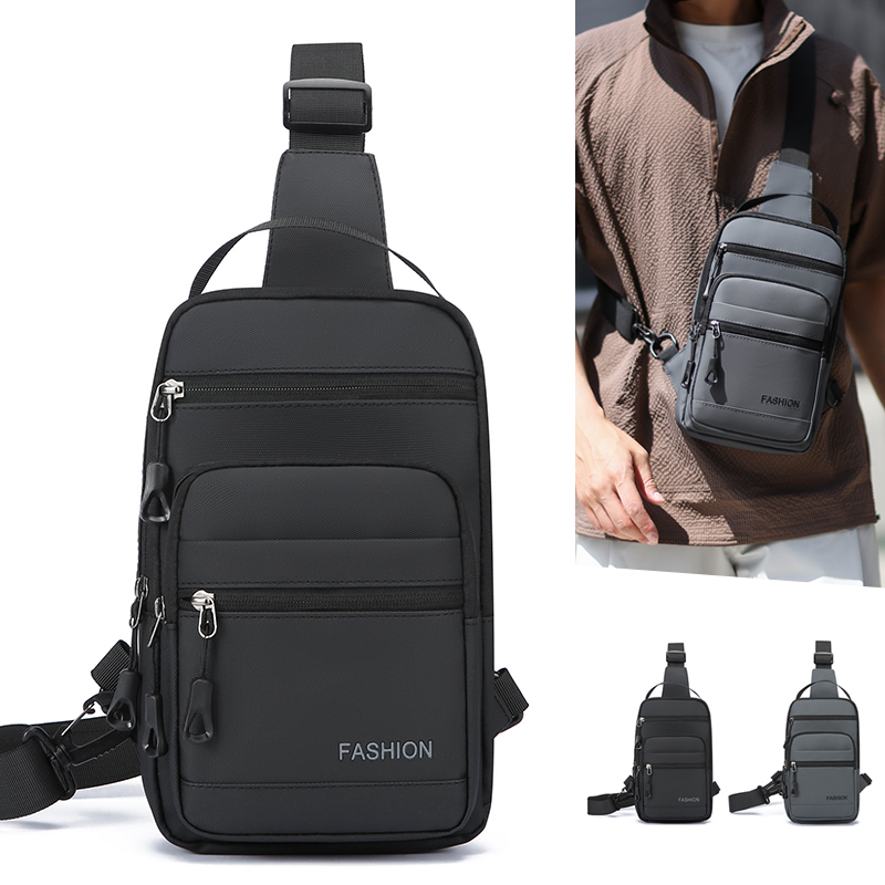 Cycling Commuter Bag - 남성용 가슴 가방 발수성 옥스포드 앞