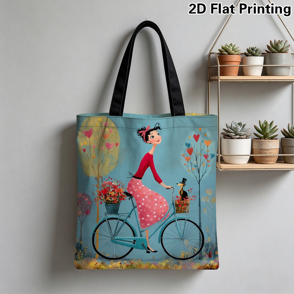 Cycling Journey - 1pc 우아한 여성 자전거 타기 토트