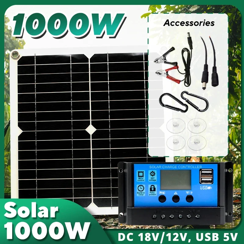 Usb Charger Dynamo - 1000W 태양광 패널 키트, 12V 태양광