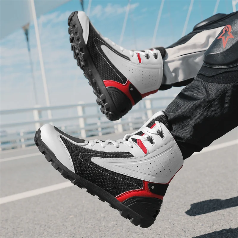 Cycling Shoes For Commute - 오토바이 방수 통근 부츠, 오프로드 랠리