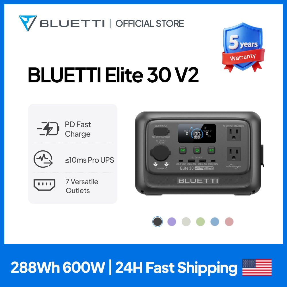 Usb Charger Dynamo - 【리뉴얼】BLUETTI Elite 30 V2 휴대용 발전소