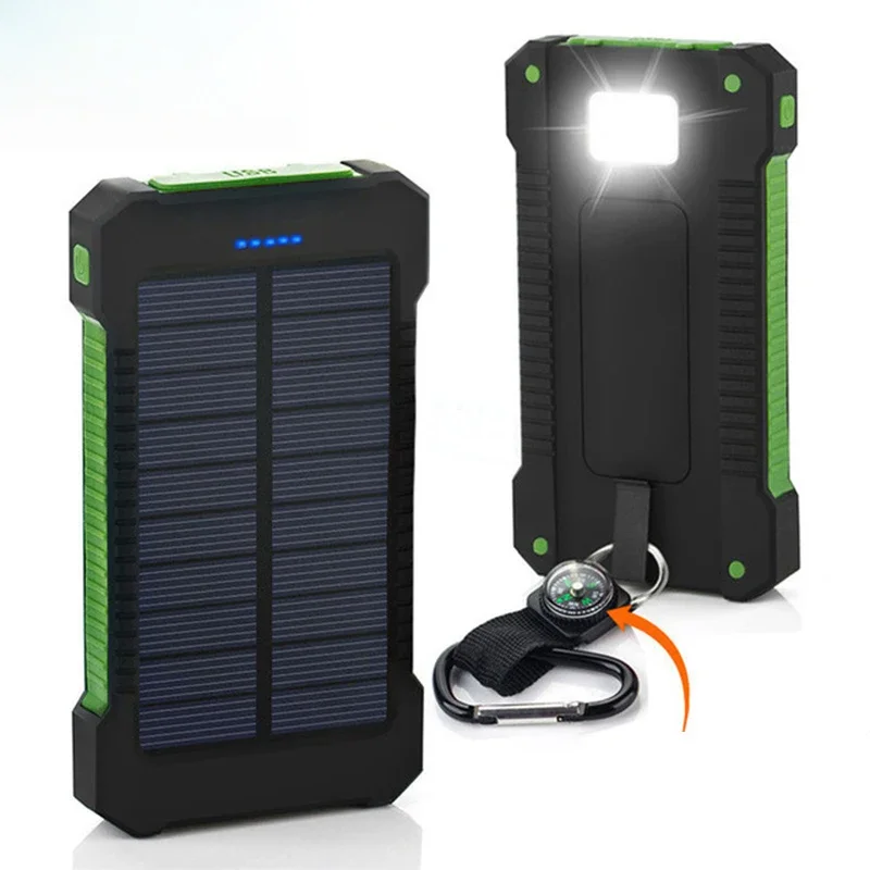 20000mAh 휴대용 태양광 보조베터리 방수 외장 배 - Usb Charger Dynamo 리뷰 및 가격