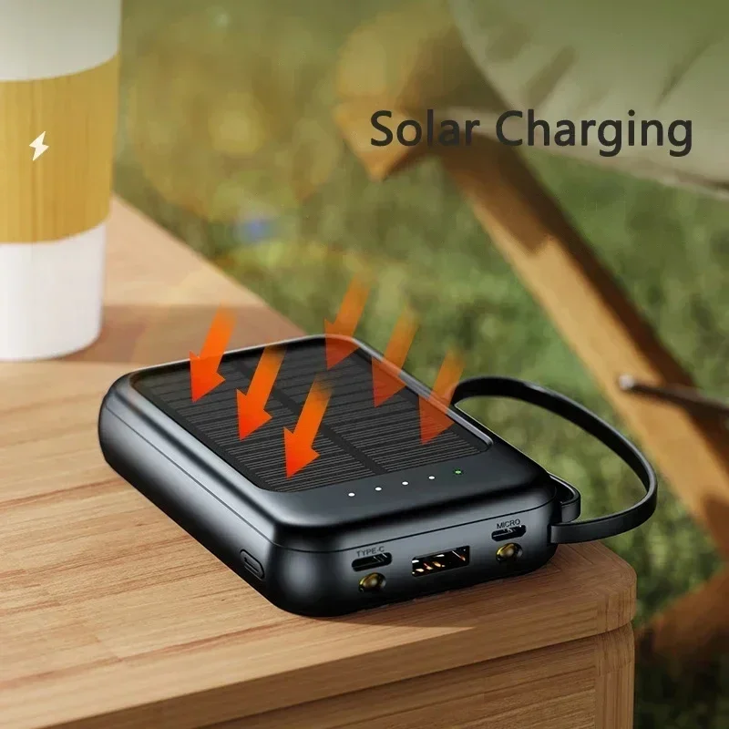50000mAh 태양광 보조배터리 내장 케이블 태양광  - Usb Charger Dynamo 리뷰 및 가격
