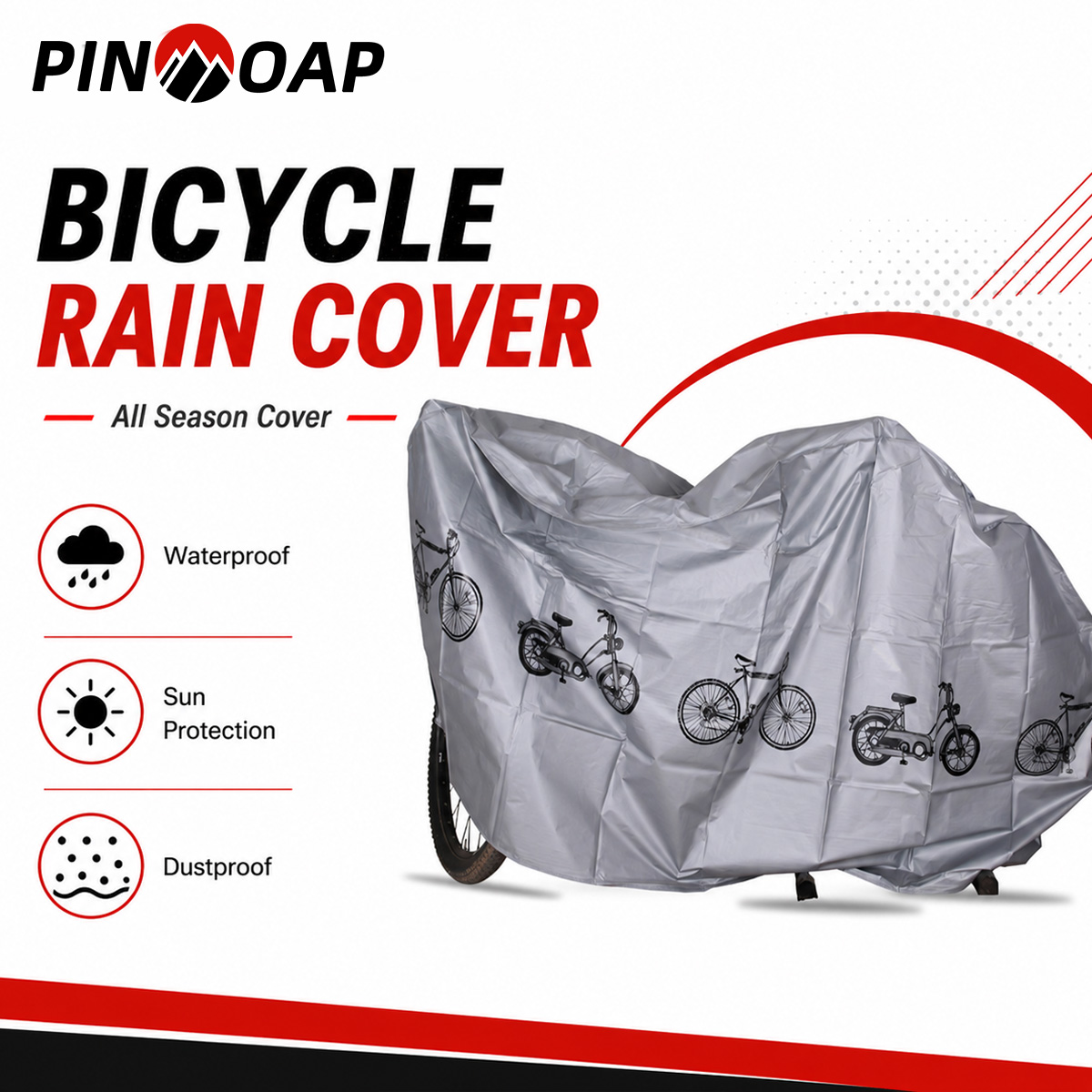 PINMOAP 범용 자전거 레인 커버 방수 야외 자전거 - Cycling Commuter Bag 리뷰 및 가격