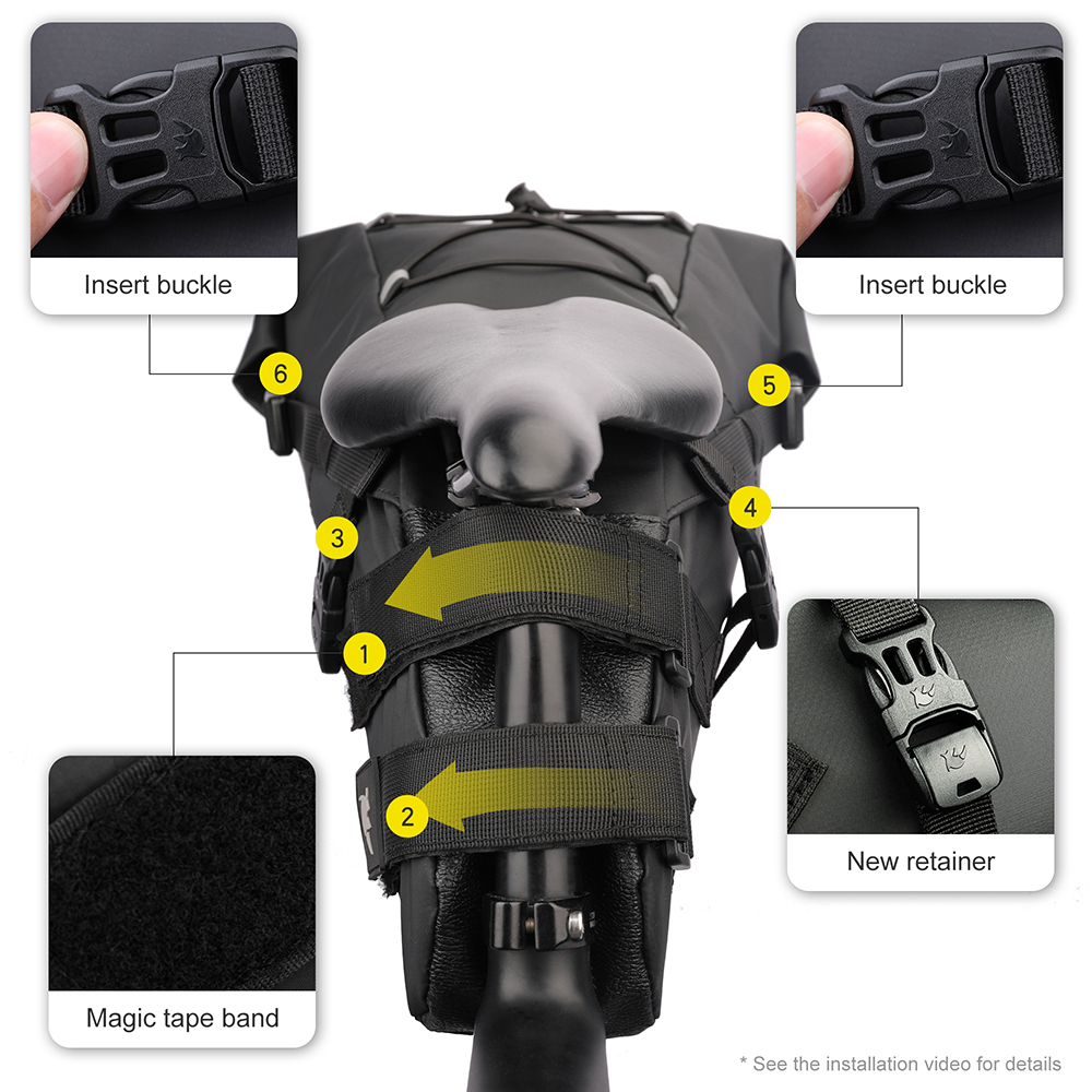 Rhinowalk 자전거 안장 가방 방수 10L 13L - Panniers Waterproof Rear 리뷰 및 가격