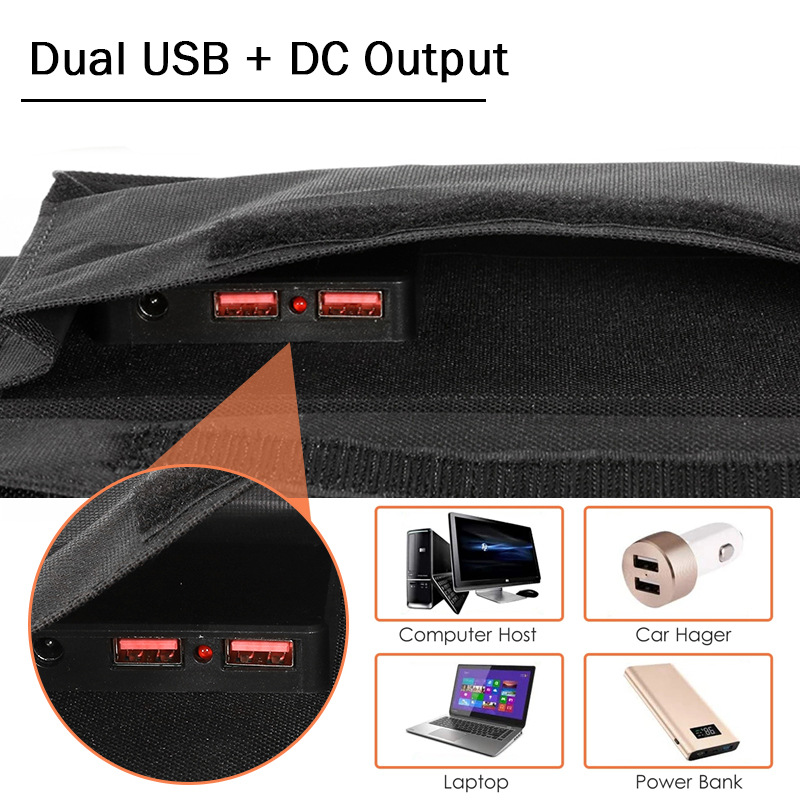 야외 캠핑 하이킹 접이식 USB 태양광 패널 충전기 2 - Usb Charger Dynamo 리뷰 및 가격