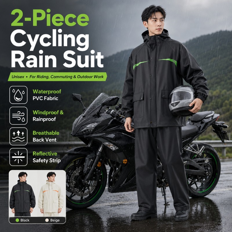 유니섹스 2피스 방수 사이클링 레인슈트 – 라이딩, 출 - Cycling Commute Jacket 리뷰 및 가격