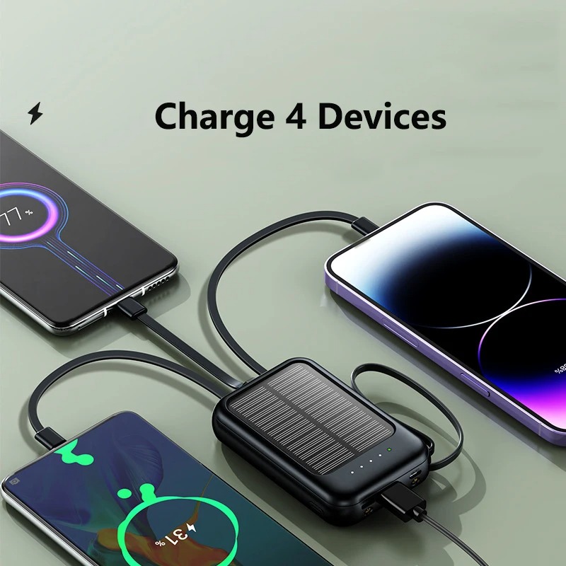 VIVO 50000mAh 대용량 태양광 보조배터리 내장 - Usb Charger Dynamo 리뷰 및 가격